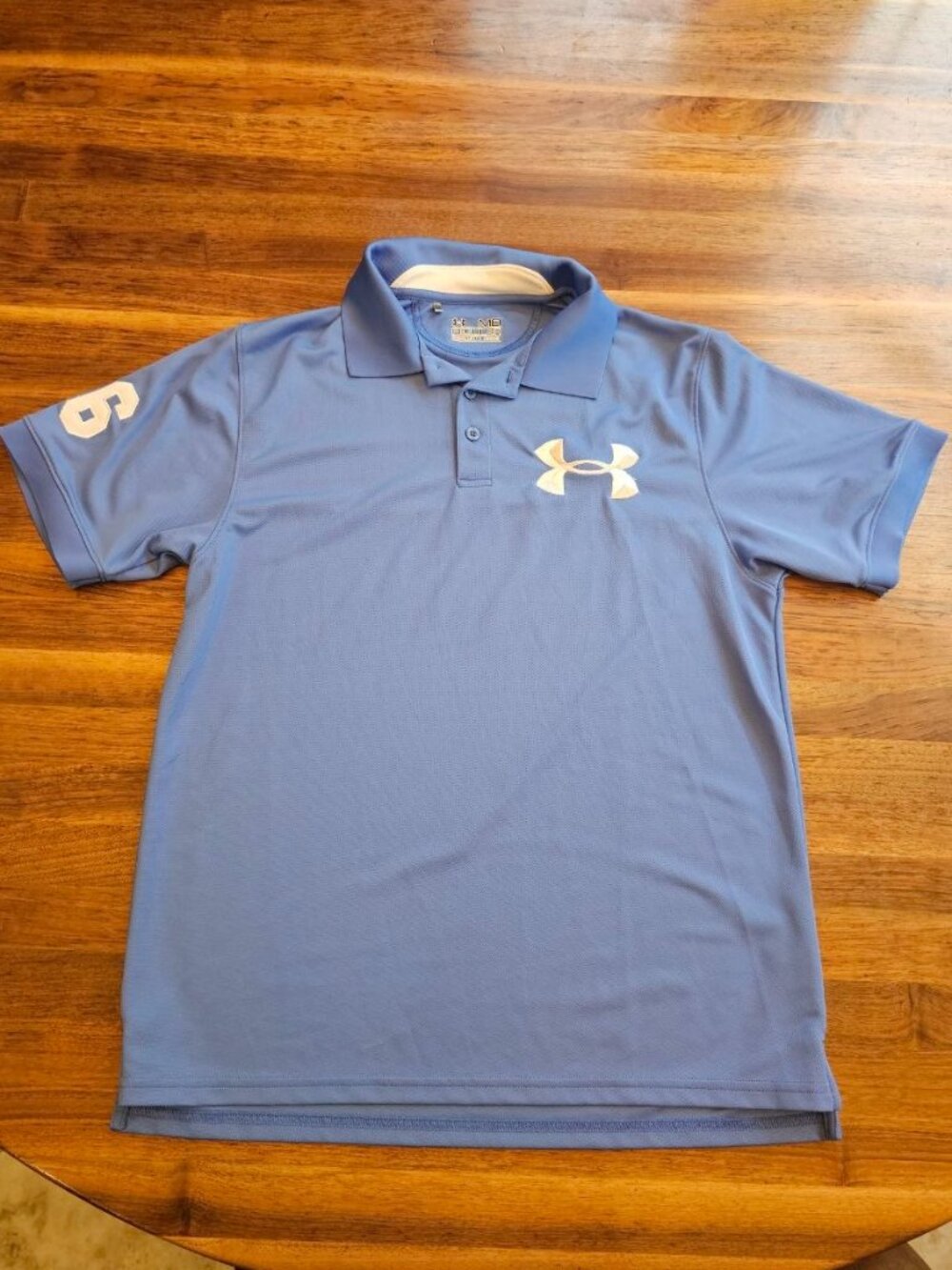 Blue Under Armour Heat Gear Short Sleeve Mens Size Regular Medium